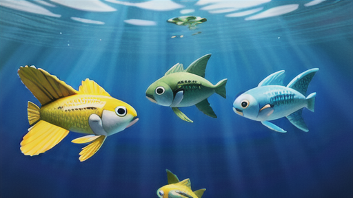 飼育のコツ：群れで飼育すると元気に泳ぐ