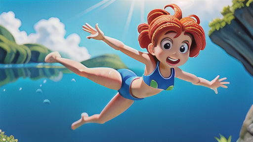 水面近くを泳ぎ回る習性とジャンプ力