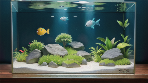 水草水槽で美しく成長