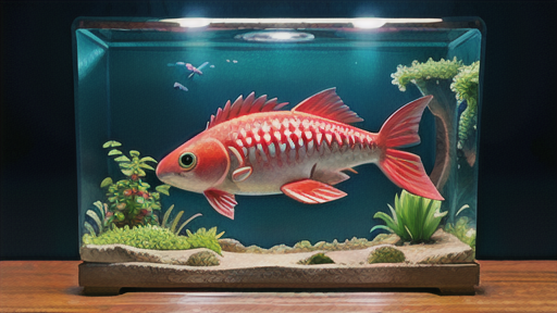 小さな水槽で楽しめる大型ナマズ風雰囲気