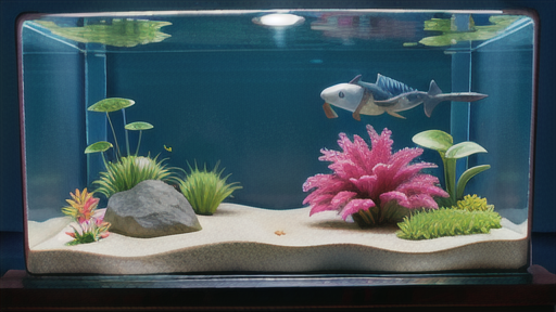 水草水槽で鮮やかに映えるランプアイ