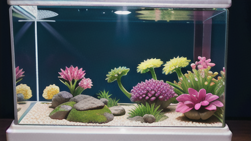 小型魚水槽のアクセントとしての役割