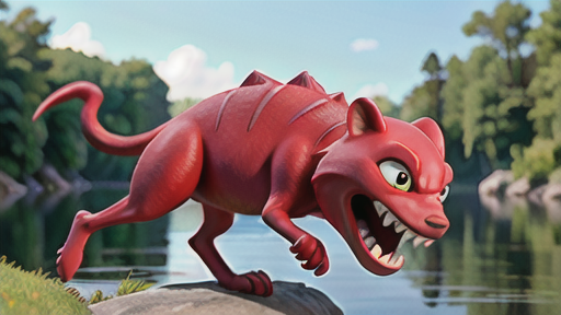 小さな魚を捕食する肉食性だが比較的温和な性格