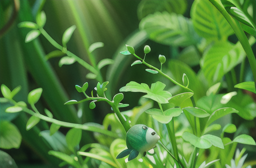 極小の葉を持つ有茎草