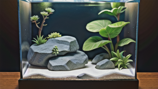 水槽内で変化する色彩