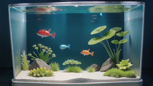 水草水槽で藻類を抑制する仕組み