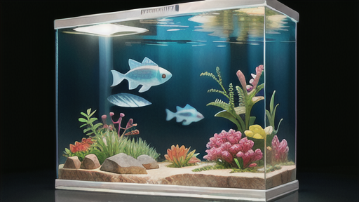 水槽の水が透明で透きとおっているかを確認する