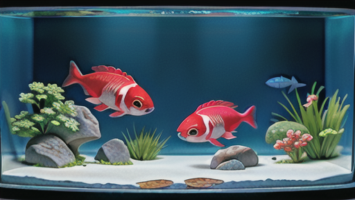 段差を利用したオーバーフロー水槽